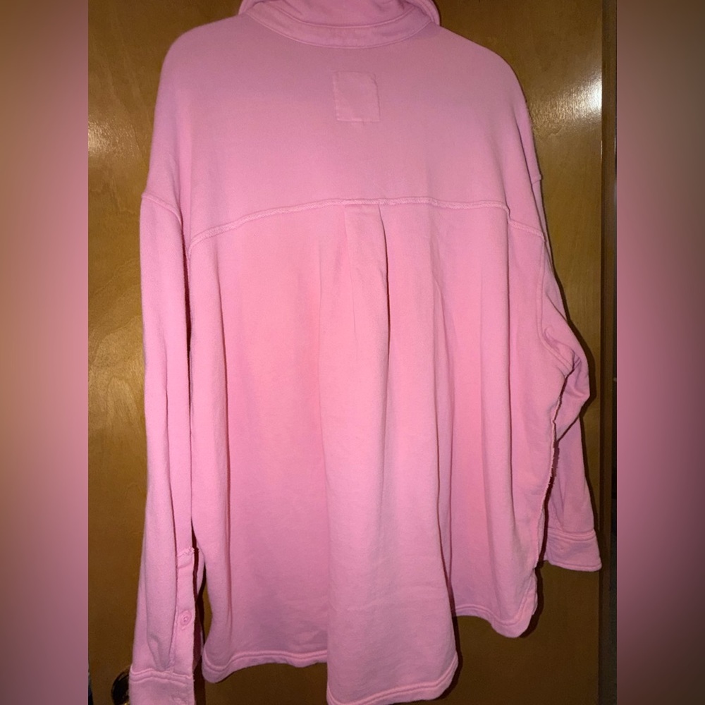 Aerie SZ XL Mineral Washed French Terry Button Down - Amazing layering piece! - Picture 2 of 4